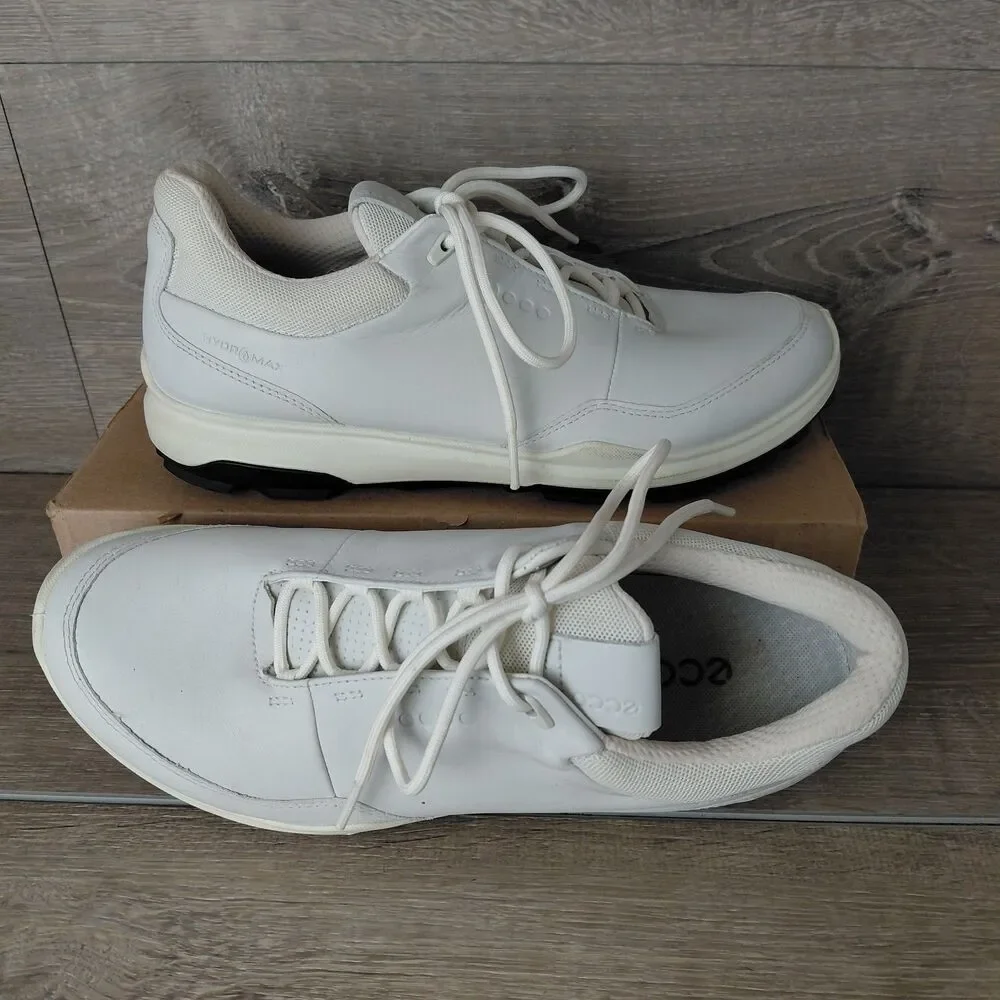 ECCO Biom Hybrid 3 Golf Shoes Mens 6-6.5 EU40 White Hydromax Waterproof Gore Tex